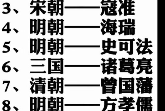 中国历史忠臣代表人物，中国古代十大忠臣人物介绍