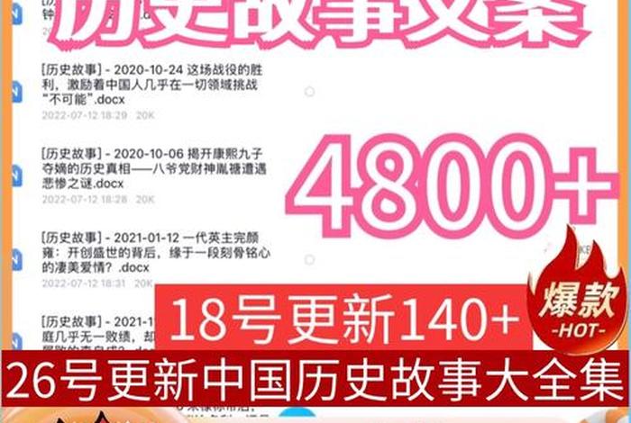 历史人物文案投稿、历史文案素材