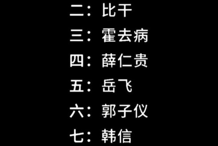 中国历史人物忠臣排名、中国历史人物忠臣排名前十