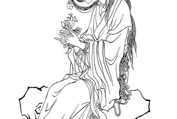 中国古代人物白描 中国古代人物白描图