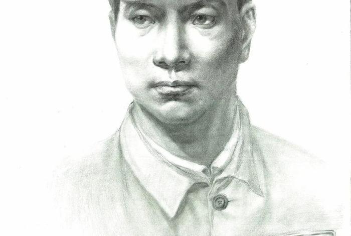 素描历史人物带背景；素描历史人物画像