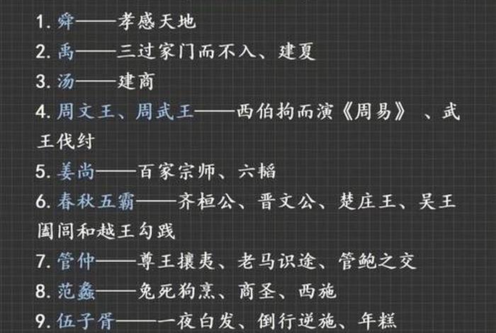 历史人物名字大全与故事 历史人物名字好听的