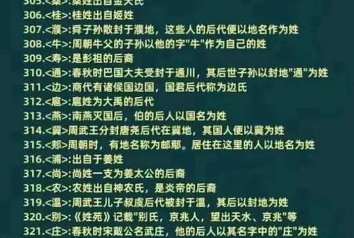 中国历史五大姓氏、中国五大姓氏是什么？