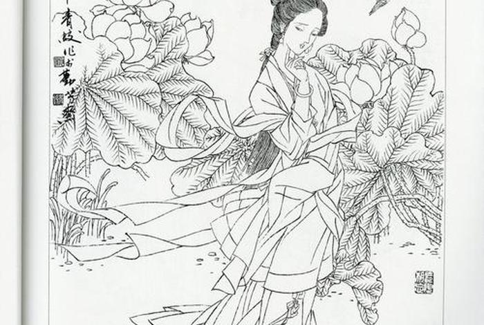 中国古代人物白描速写 中国古代白描人物名画 中国古代人物白描速写 中国古代白描人物名画