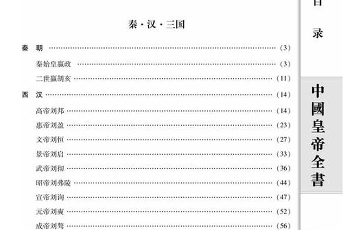 中国历史人物目录大全 中国历史人物目录大全图片