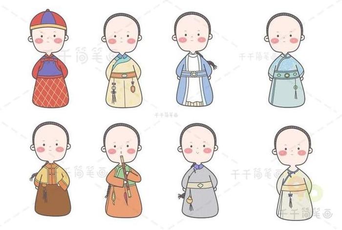 历史人物q版人物，历史人物手绘q版