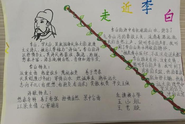 中国历史人物手抄报初一;历史人物手抄报初一李白 中国历史人物手抄报初一;历史人物手抄报初一李白