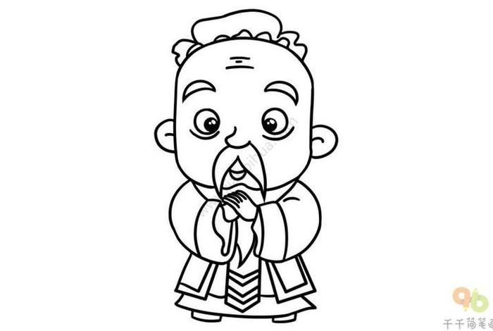 中国历史人物剪影图片大全 中国历史人物图片简笔画