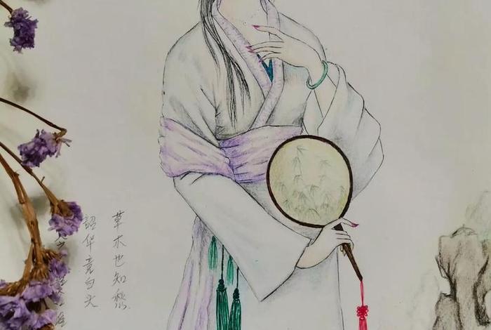 手绘古代人物图片 - 手绘古装人物图片