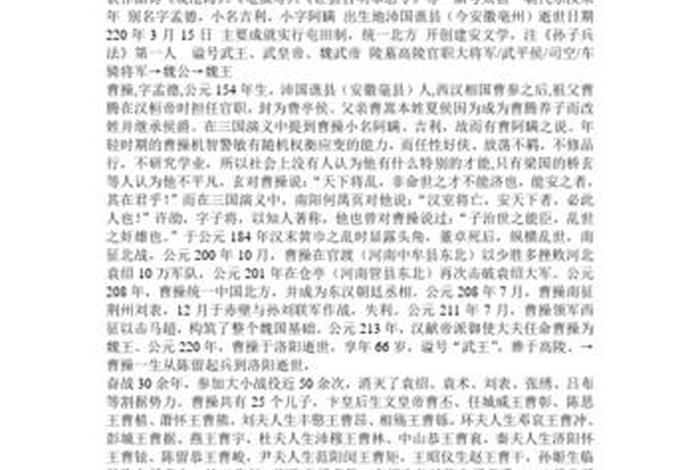 中国历史人物50字左右,历史人物50字左右曹操的故事 中国历史人物50字左右,历史人物50字左右曹操的故事