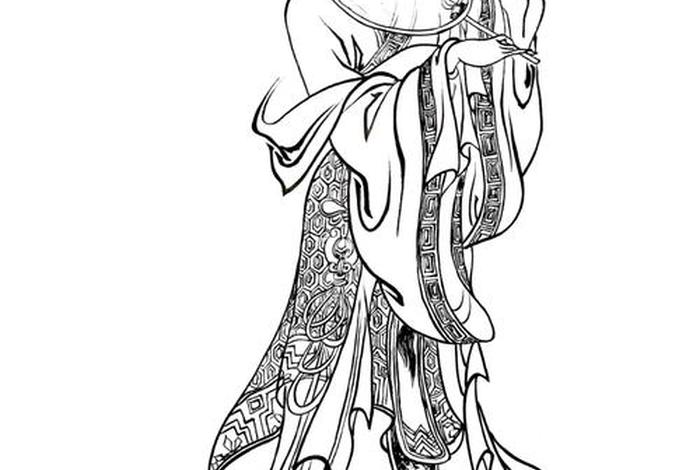 白描仕女人物教程,白描仕女作品 白描仕女人物教程,白描仕女作品