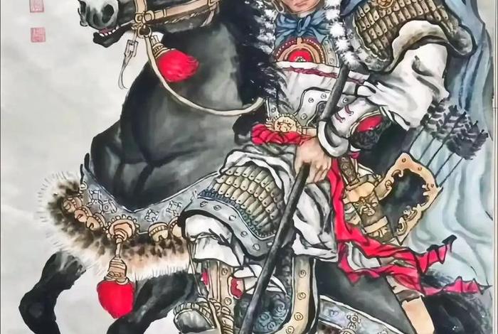 中国古代英雄人物摆件 - 古代英雄画像