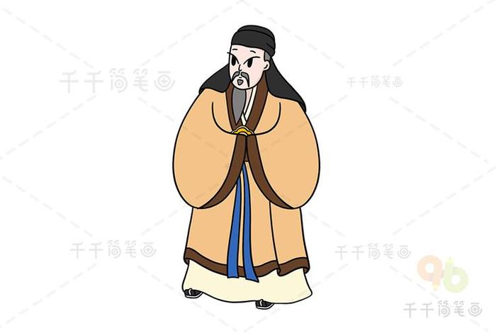 中国历史人物帅气的画像(中国历史人物画像简笔) 中国历史人物帅气的画像(中国历史人物画像简笔)