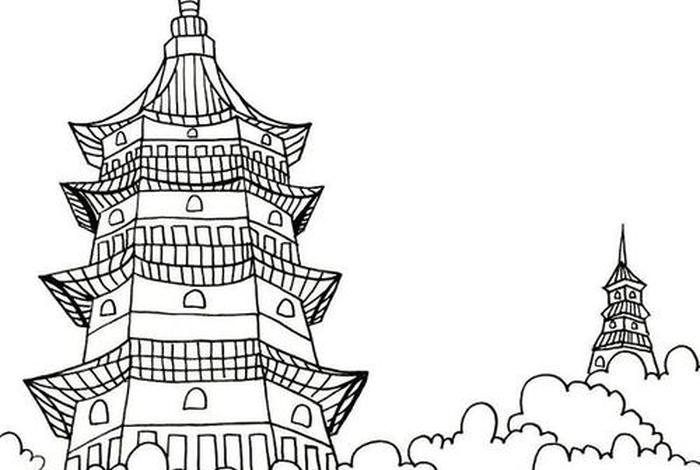 怎么画中国历史建筑物（如何画中国建筑）