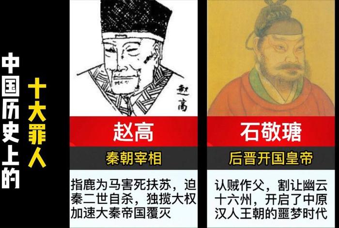 中国历史罪人都有谁 中国 古代历史的罪人有谁 中国历史罪人都有谁 中国 古代历史的罪人有谁