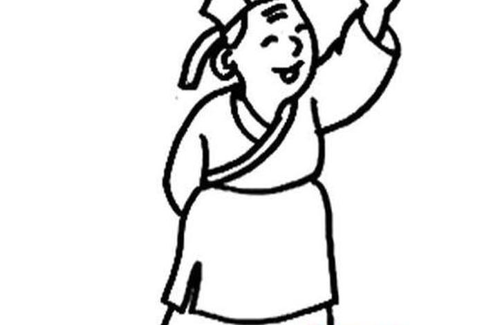 小朋友画古代人 儿童画古人怎么画 小朋友画古代人 儿童画古人怎么画