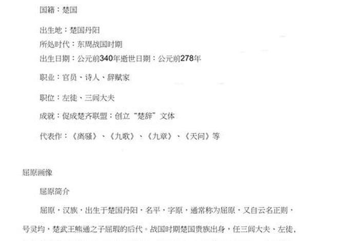 中国历史人物故事屈原,历史人物故事屈原简短版 中国历史人物故事屈原,历史人物故事屈原简短版