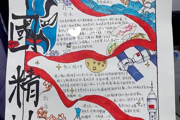 中国精神历史小报；中国精神小报图片手抄报