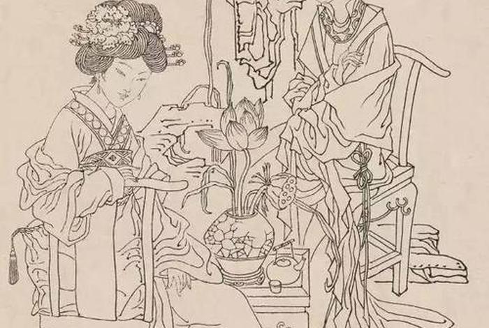 中国古代人物白描画,中国古代人物白描速写 中国古代人物白描画,中国古代人物白描速写