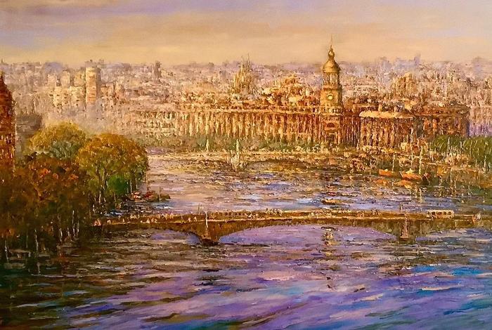 顾宏平的著名作品、顾宏强油画作品