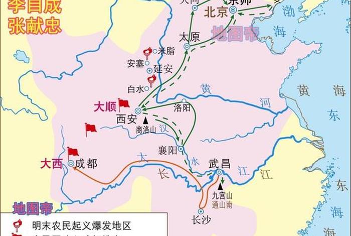 清军入关初期中国形势图，清军入关概况