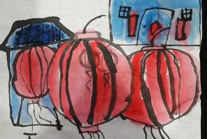 中国水墨画 人物 中国水墨画人物儿童画新年 中国水墨画 人物 中国水墨画人物儿童画新年