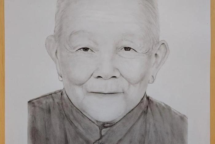 中国人物素描画 中国人像素描