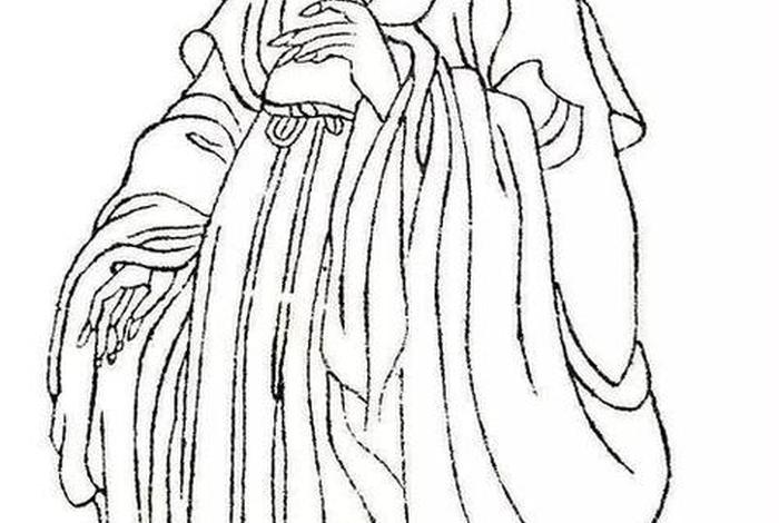 中国历史人物白描画像高清图片，120张历史名人白描图谱