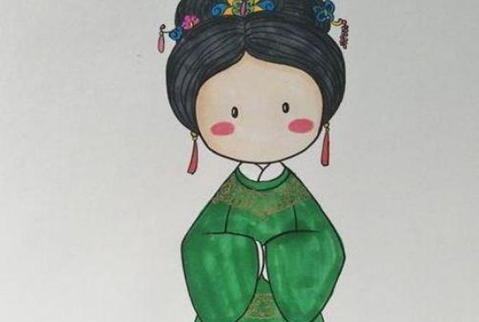 古代人物的画像图 古代人物画像图片大全女简笔画