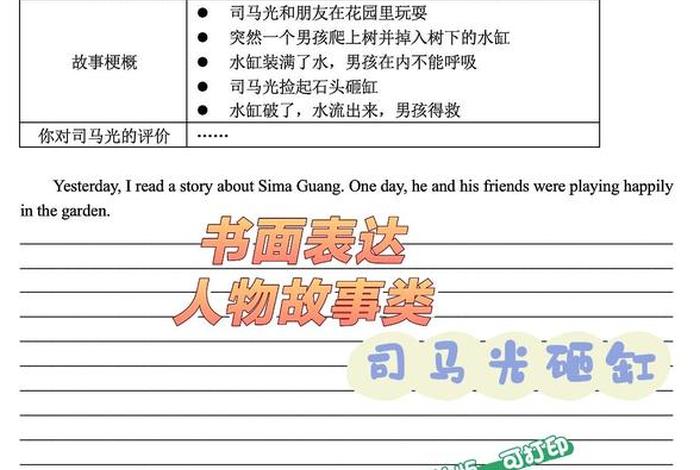 司马光砸缸300字作文，司马光砸缸三百字作文