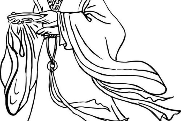 中国历史人物白描画像高清图片，120张历史名人白描图谱