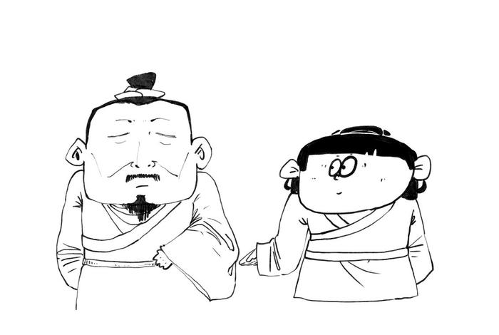 历史人物漫画图片，历史人物漫画图片手绘简单