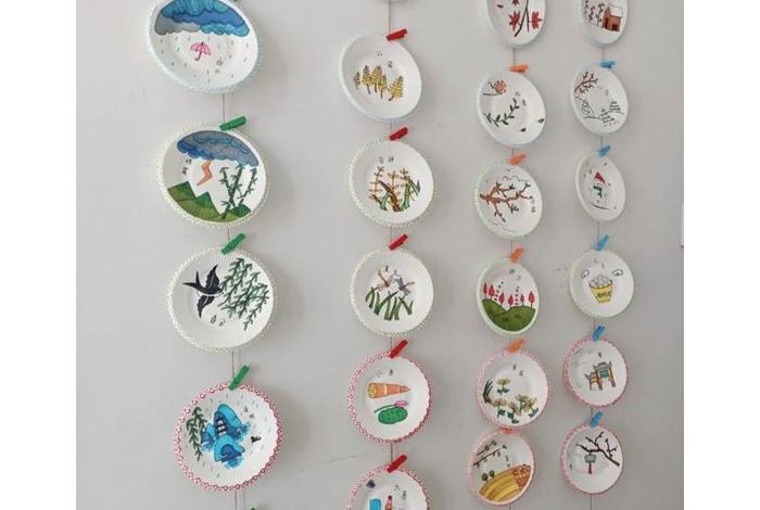 纸盘画、纸盘画24节气