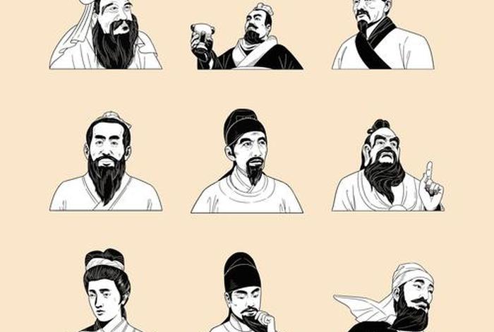 古代中国历史人物图片手绘版 - 古代中国历史人物图片手绘版大全