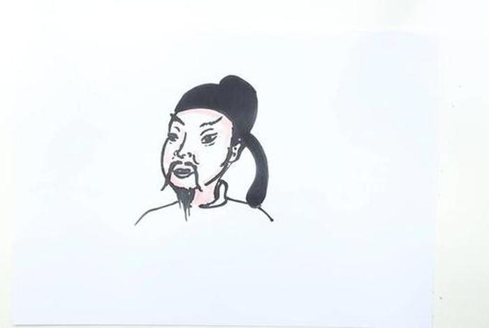 李白的人物画、诗人李白的画像简笔画 李白的人物画、诗人李白的画像简笔画