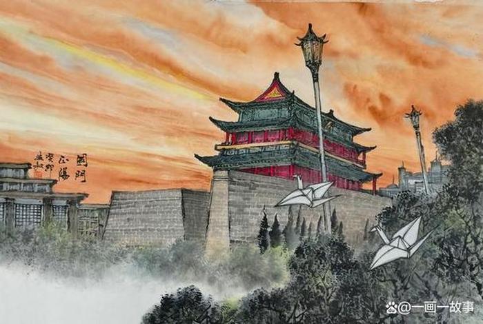 中国历史代表建筑画，中国历史代表建筑画家