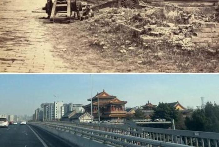 中国以前的照片和现在的照片图片，以前的中国和现在的中国图片对比