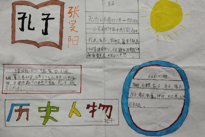 中国历史人物故事集 - 历史人物故事集锦手抄报