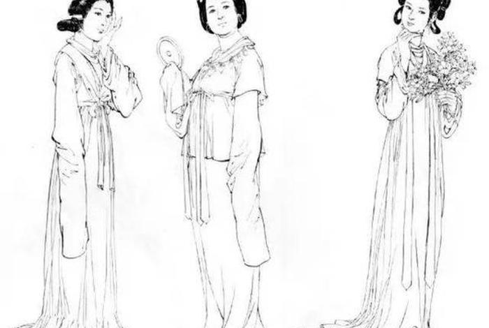 中国古典人物系列白描 中国古代人物白描速写