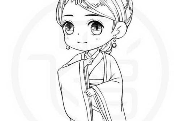 古代人物的画像图 古代人物画像图片大全女简笔画