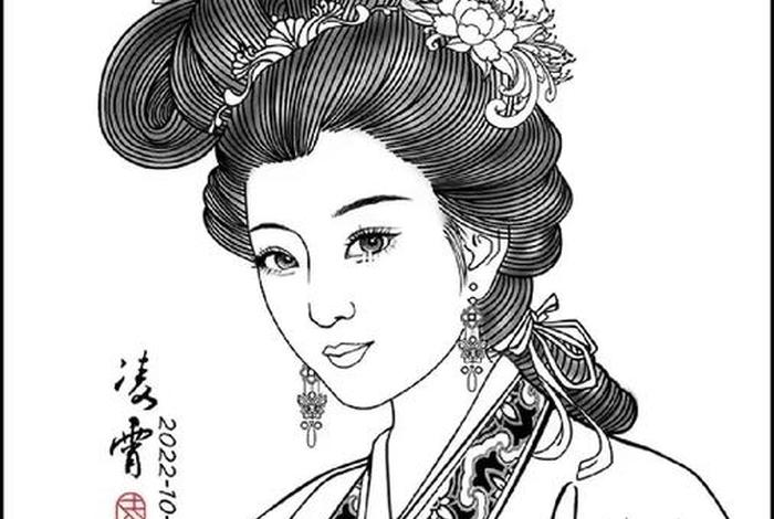 白描仕女人物教程,白描仕女作品 白描仕女人物教程,白描仕女作品