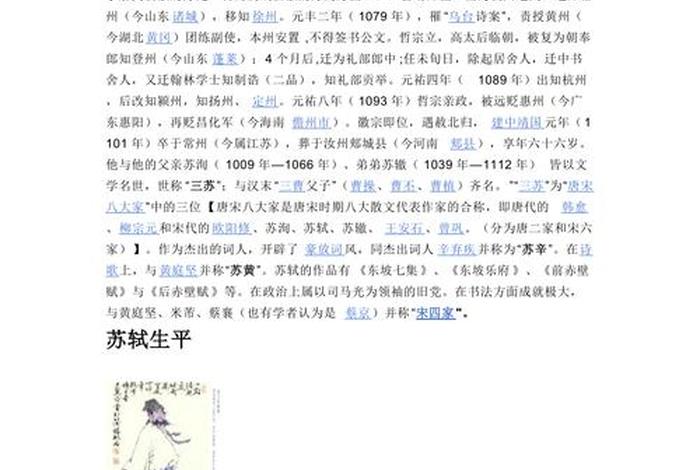 苏轼的人物介绍简介(苏轼的人物介绍简介100字) 苏轼的人物介绍简介(苏轼的人物介绍简介100字)