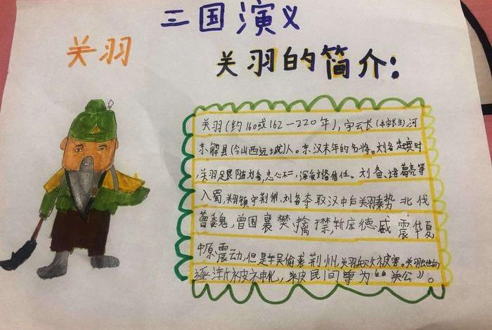 关羽历史人物简介;关羽历史人物简介手抄报 关羽历史人物简介;关羽历史人物简介手抄报