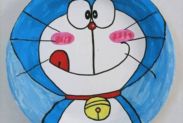 纸盘画人物作品，纸盘画系列