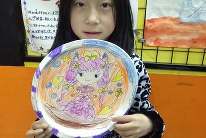 纸盘画人物作品，纸盘画系列