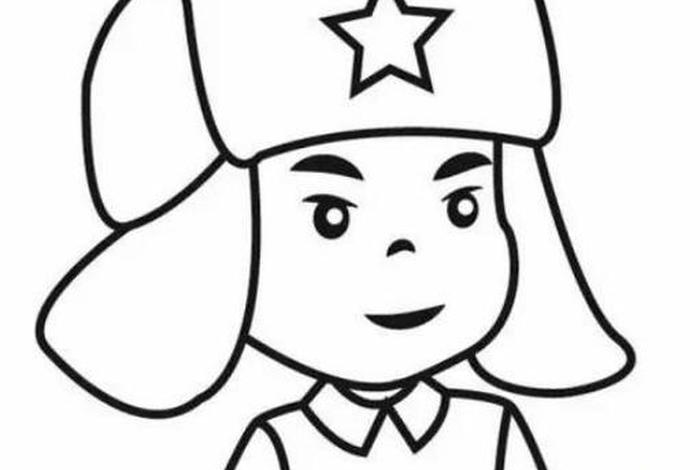 中国英雄人物儿童绘画，中国英雄人物绘画小报简笔画