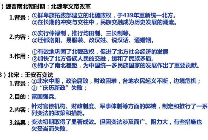 中国历史变法名人、中国史上变法