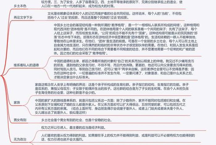 乡土中国深度解析 乡土中国内容理解 乡土中国深度解析 乡土中国内容理解
