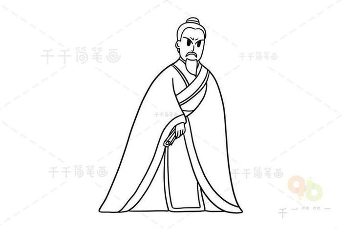 历史人物手绘图像大全；历史人物手绘画