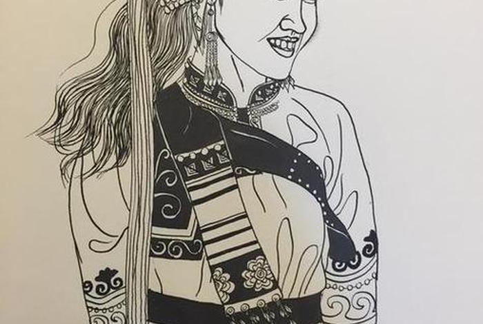 少数民族人物装饰画(少数民族人物装饰图案设计) 少数民族人物装饰画(少数民族人物装饰图案设计)